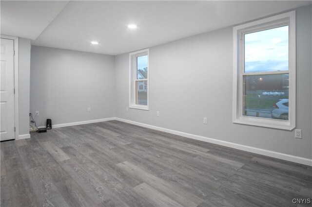 8430 Willow St, Le Ray, NY 13637 - spare room with wood finished floors and recessed lighting