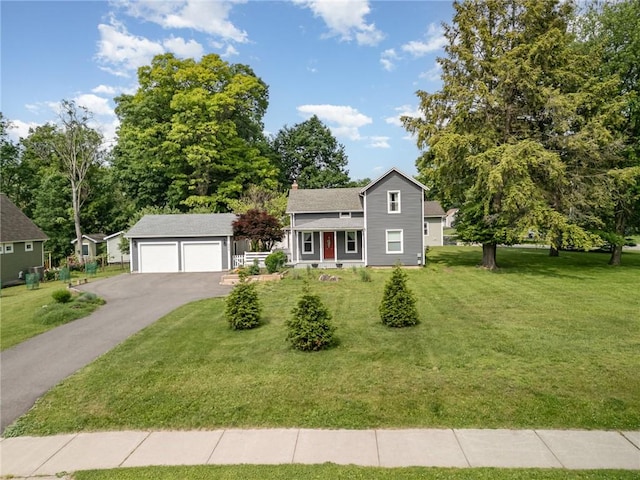 351 Jefferson Ave, Perinton, NY 14450 - view of front of home featuring driveway, a front yard, and an attached garage