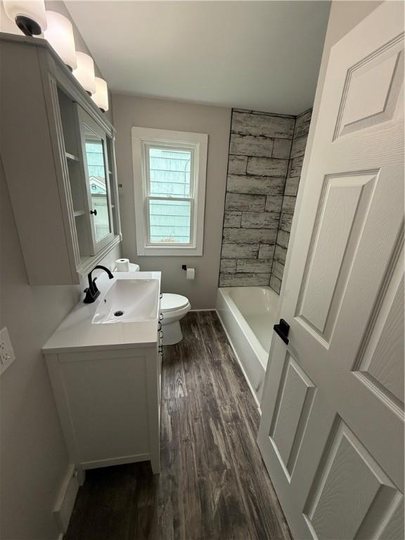 202 Klein St, Rochester, NY 14621 - full bath with vanity and wood finished floors