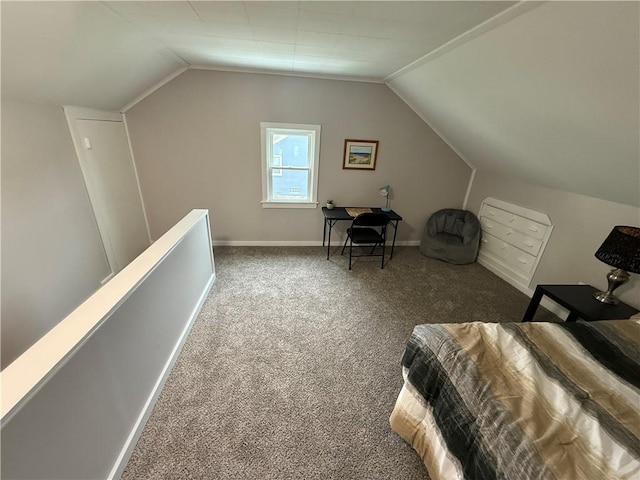 202 Klein St, Rochester, NY 14621 - carpeted bedroom with vaulted ceiling and baseboards