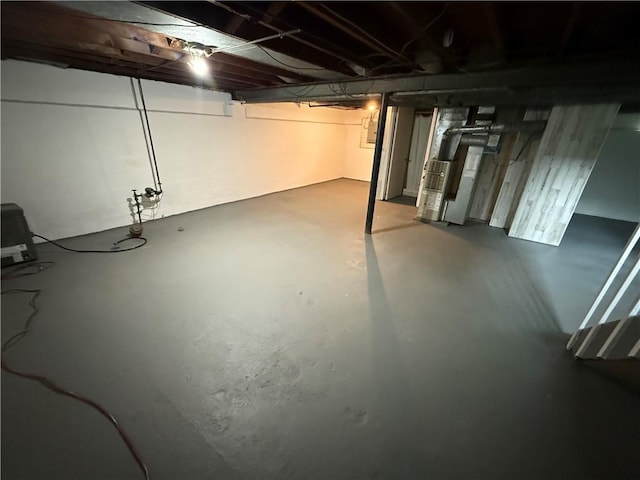 202 Klein St, Rochester, NY 14621 - unfinished basement with heating unit