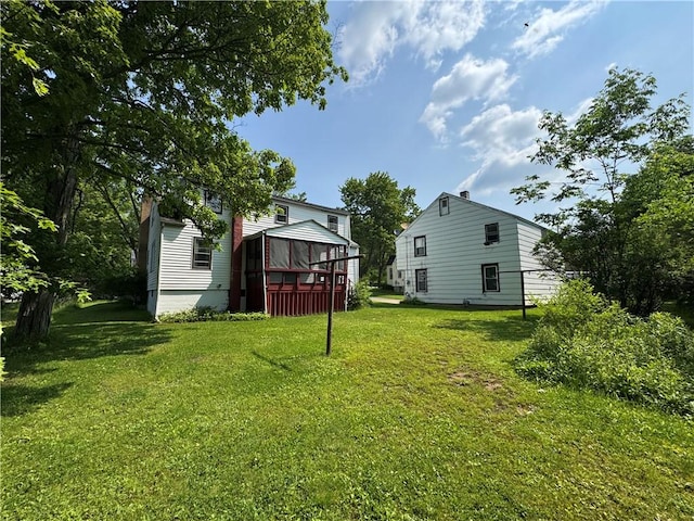 28 Mckune Ave, Foster-Town, PA 16701 - view of green lawn featuring a gazebo and a wooden deck