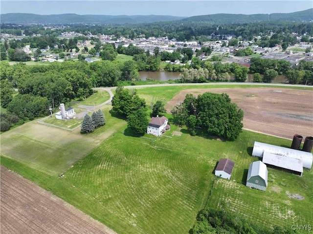 1902 E River Rd, Olean-Town, NY 14760 - aerial view of property and surrounding area featuring a water and mountain view