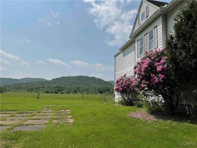 1902 E River Rd, Olean-Town, NY 14760 - view of green lawn featuring a mountain view and a view of rural / pastoral area