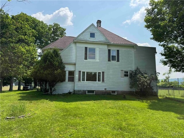 1902 E River Rd, Olean-Town, NY 14760 - rear view of house with a chimney