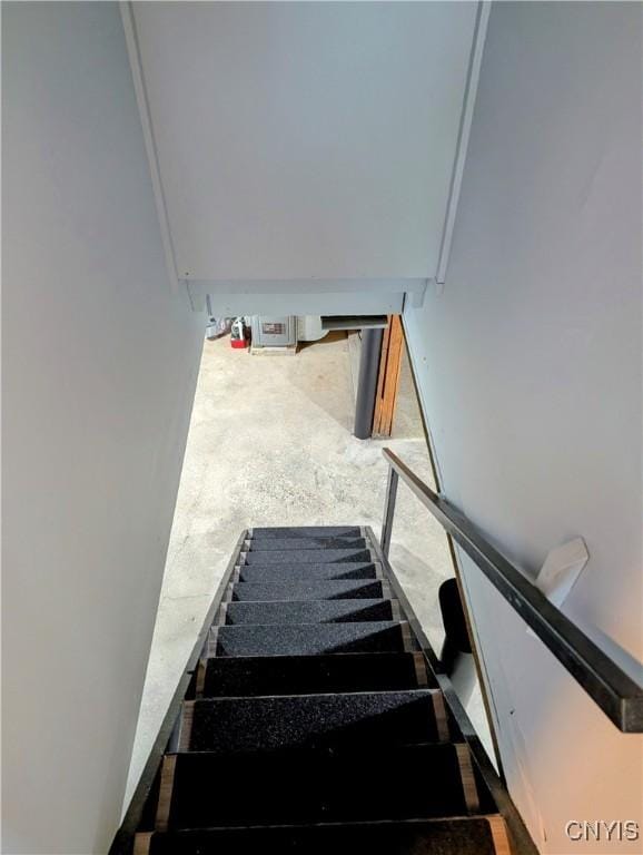 6 Cotty Dr, Dewitt, NY 13057 - staircase featuring concrete flooring