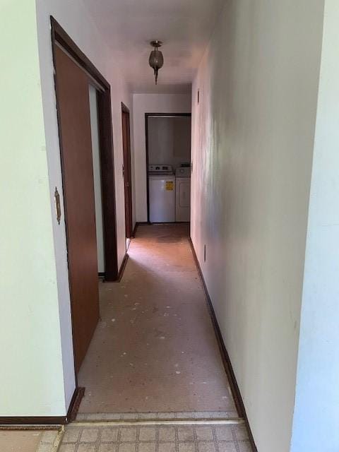 824 Franklin St, Skaneateles, NY 13152 - hall with washer and clothes dryer