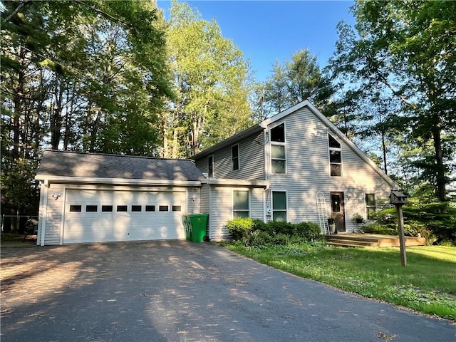 106 Weston Ln, Erwin, NY 14870 - view of front of property with asphalt driveway and a garage