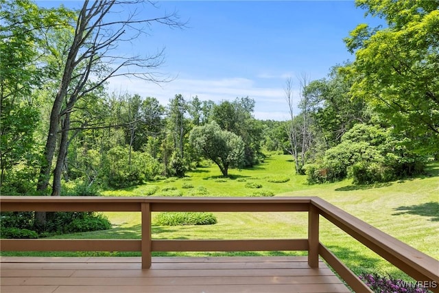 10400 Springville Boston Rd, Concord, NY 14141 - wooden terrace featuring a yard