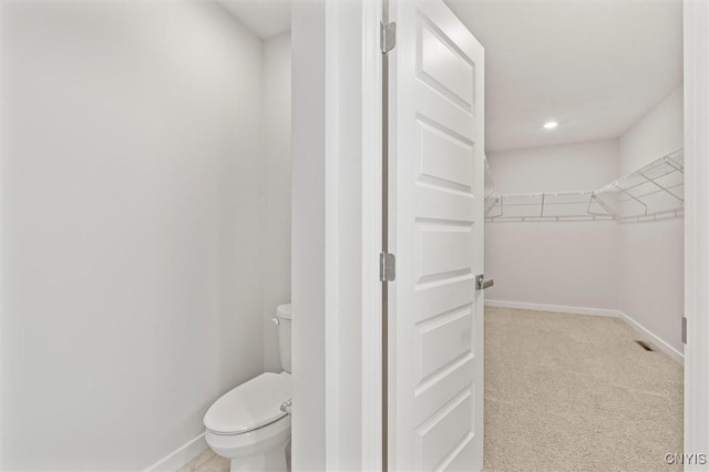 4835 Lepinske Farm Pl, Clay, NY 13041 - bathroom with a spacious closet and recessed lighting