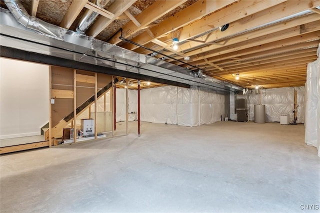 4835 Lepinske Farm Pl, Clay, NY 13041 - unfinished below grade area featuring heating unit and a water softener