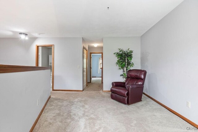 5810 Nobleton Cir, Onondaga, NY 13078 - living area featuring carpet floors and baseboards