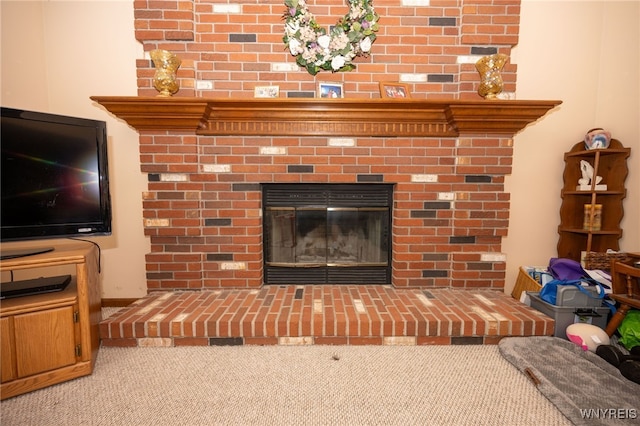 74 N Castlerock Ln, Amherst, NY 14051 - detailed view of carpet and a fireplace
