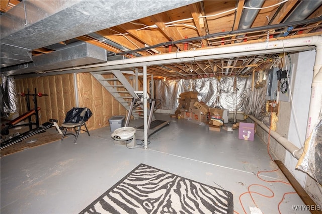 74 N Castlerock Ln, Amherst, NY 14051 - unfinished below grade area featuring stairs