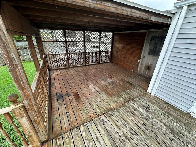 8071 Evesborough Dr, Clay, NY 13041 - view of wooden terrace