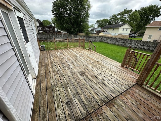 8071 Evesborough Dr, Clay, NY 13041 - wooden deck featuring a fenced backyard