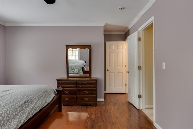 6270 Wolf Run Rd, Campbell, NY 14821 - bedroom featuring wood finished floors and crown molding