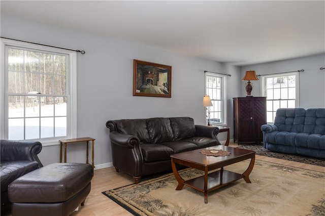 6270 Wolf Run Rd, Campbell, NY 14821 - living room with light wood finished floors and baseboards