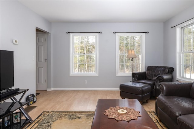 6270 Wolf Run Rd, Campbell, NY 14821 - living area with light wood-type flooring and baseboards