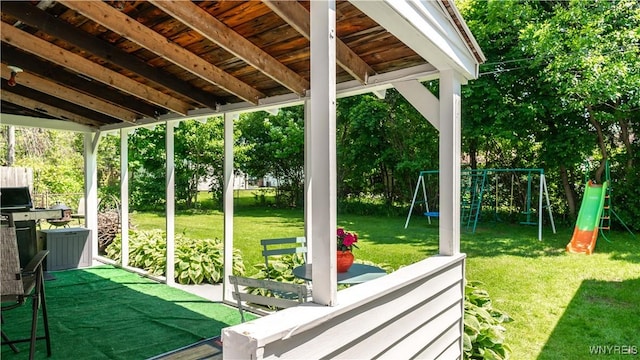 610 Huth Rd, Cheektowaga, NY 14225 - view of patio / terrace with a playground