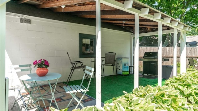 610 Huth Rd, Cheektowaga, NY 14225 - view of patio featuring grilling area