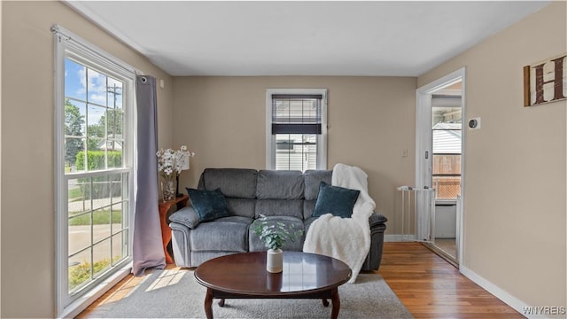 610 Huth Rd, Cheektowaga, NY 14225 - living room featuring wood finished floors and plenty of natural light