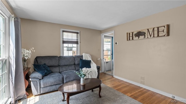 610 Huth Rd, Cheektowaga, NY 14225 - living room with wood finished floors and baseboards