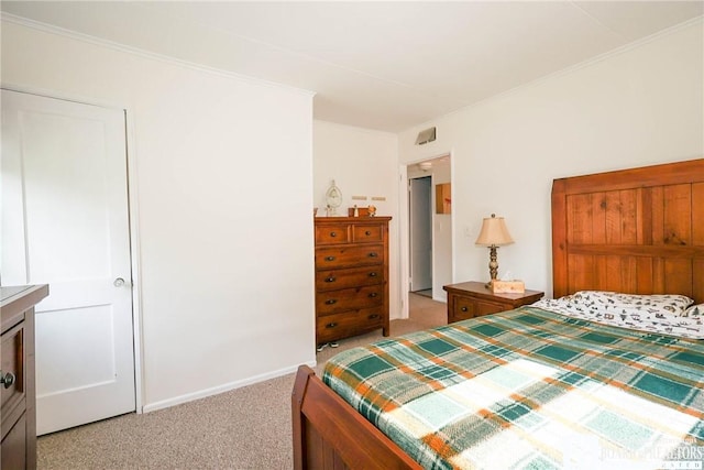 103 Springdale Ave, Jamestown, NY 14701 - bedroom featuring light carpet and ornamental molding