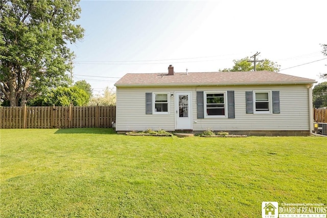 103 Springdale Ave, Jamestown, NY 14701 - view of front facade with entry steps and a chimney