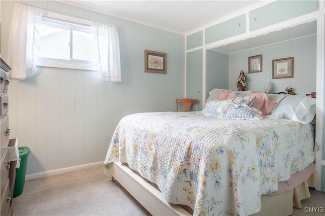 225 Breen Ave, Watertown-City, NY 13601 - carpeted bedroom featuring crown molding and baseboards