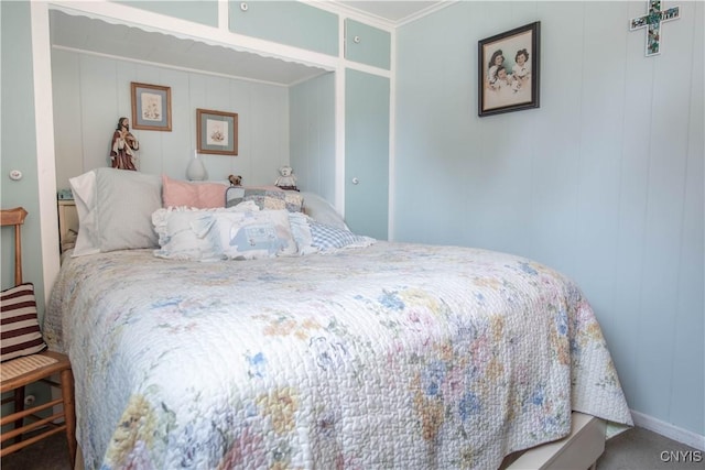 225 Breen Ave, Watertown-City, NY 13601 - carpeted bedroom with ornamental molding and baseboards