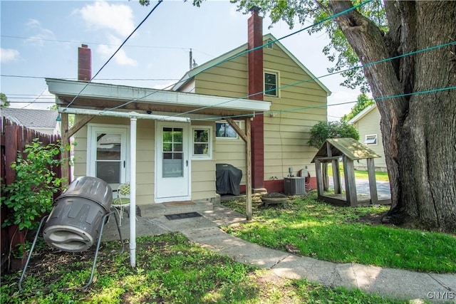 225 Breen Ave, Watertown-City, NY 13601 - view of front facade with a chimney