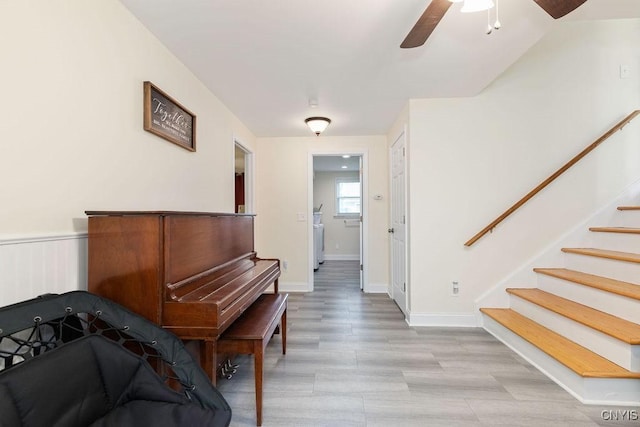 13 Berrywood Rd, Clay, NY 13090 - corridor featuring stairway and light wood-type flooring