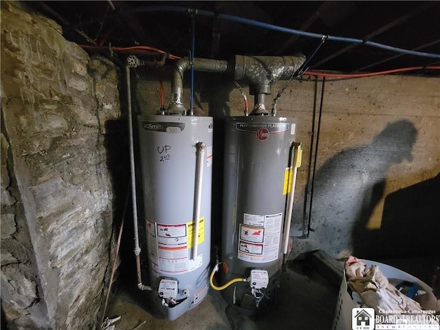 116 Park St, Jamestown, NY 14701 - utility room with gas water heater