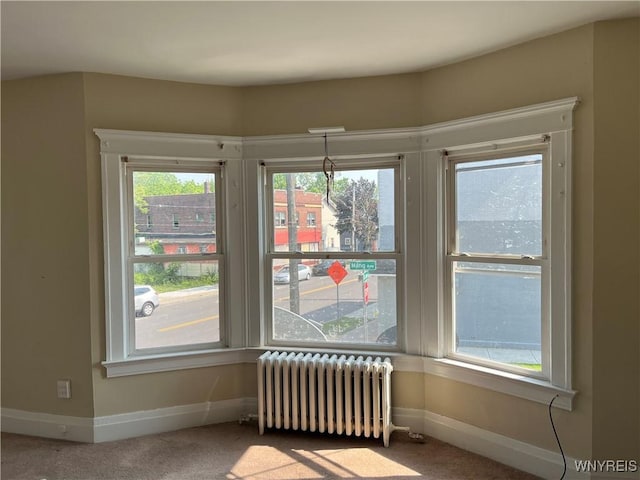 600 Cayuga Dr, Niagara Falls, NY 14304 - unfurnished room with radiator heating unit and carpet floors