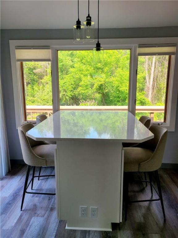 1324 New Seabury Ln, Victor, NY 14564 - dining space featuring wood finished floors and baseboards