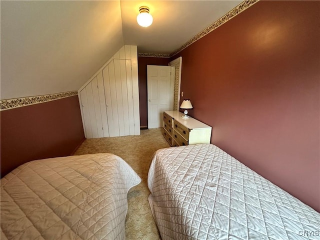 4076 State Highway 37, Morristown, NY 13669 - carpeted bedroom featuring vaulted ceiling and a closet