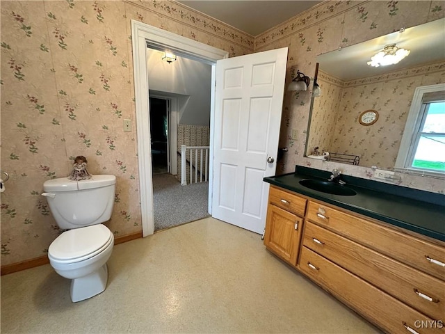 4076 State Highway 37, Morristown, NY 13669 - bathroom featuring wallpapered walls and vanity