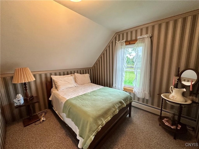 4076 State Highway 37, Morristown, NY 13669 - carpeted bedroom featuring vaulted ceiling