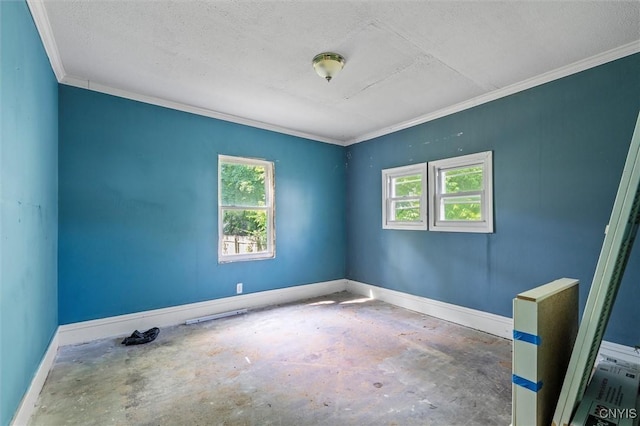 207 Boyden St, Syracuse, NY 13203 - unfurnished room featuring healthy amount of natural light, crown molding, and a textured ceiling