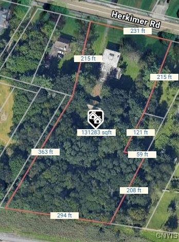 756 Herkimer Rd, Utica, NY 13502 - aerial map of property and surrounding area