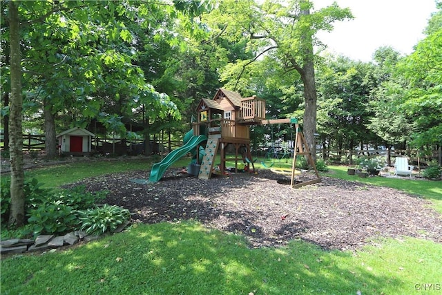 31768 Wilton Rd, Rutland, NY 13619 - community play area featuring a shed