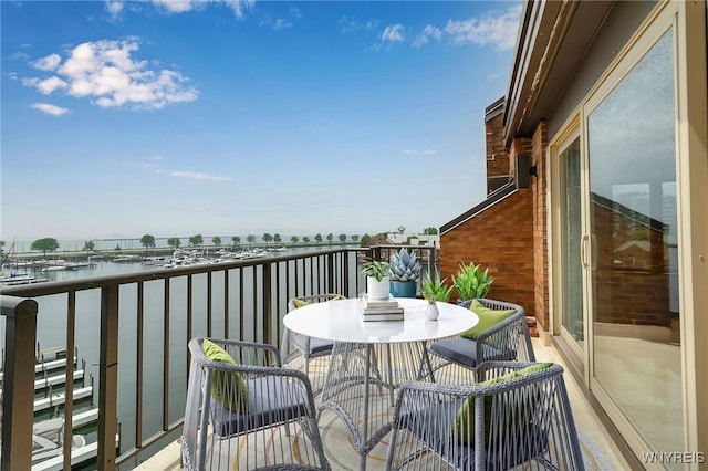 40 Waterfront Cir, Buffalo, NY 14202 - balcony featuring a water view