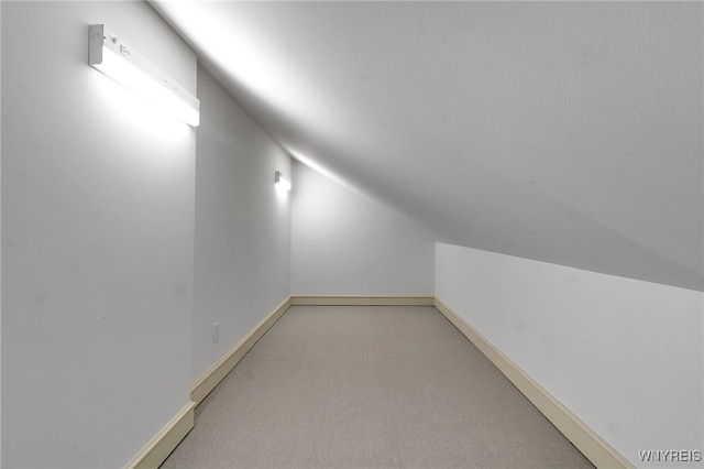 40 Waterfront Cir, Buffalo, NY 14202 - additional living space featuring lofted ceiling and carpet flooring
