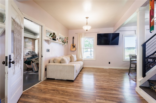 3839 Thompson Ave, Castile, NY 14549 - living area featuring wood finished floors