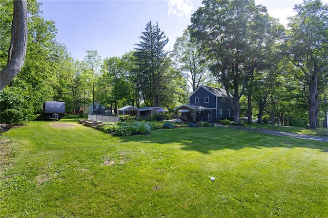 3839 Thompson Ave, Castile, NY 14549 - view of yard featuring view of wooded area