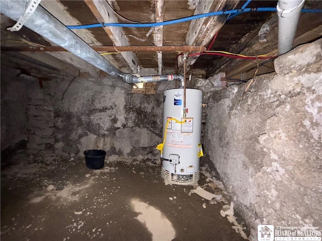 421 E Connell St, Olean-City, NY 14760 - unfinished below grade area featuring water heater