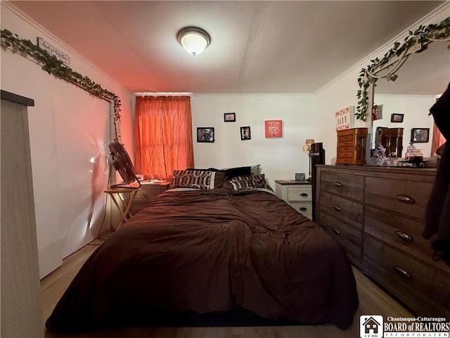 421 E Connell St, Olean-City, NY 14760 - bedroom featuring crown molding