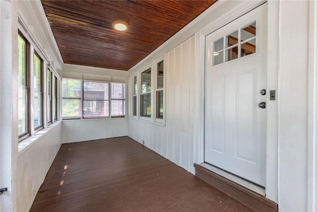 234 Depew St, Rochester, NY 14611 - unfurnished sunroom with wooden ceiling
