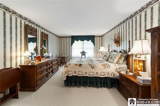 12 Ahrens Pl, Pomfret, NY 14063 - bedroom featuring wallpapered walls and carpet flooring